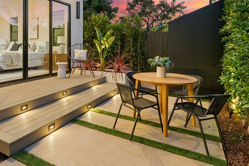 Custom patio installation